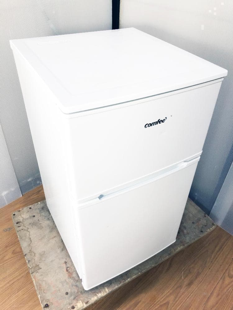 送料無料★COMFEE 90L 2ドア冷蔵庫【RCT90WH/E】