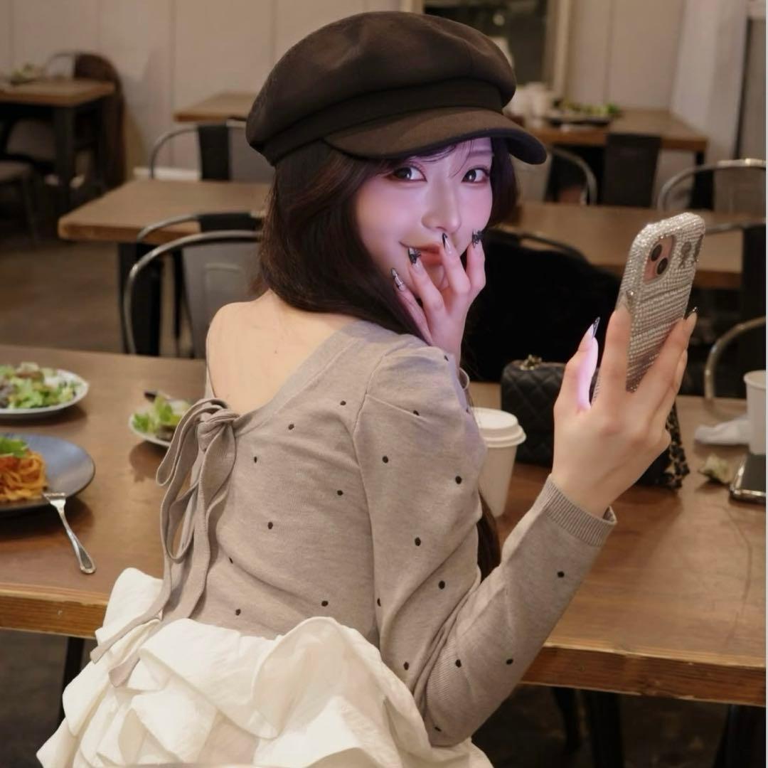 darich ボリュームフレアニットチュニック