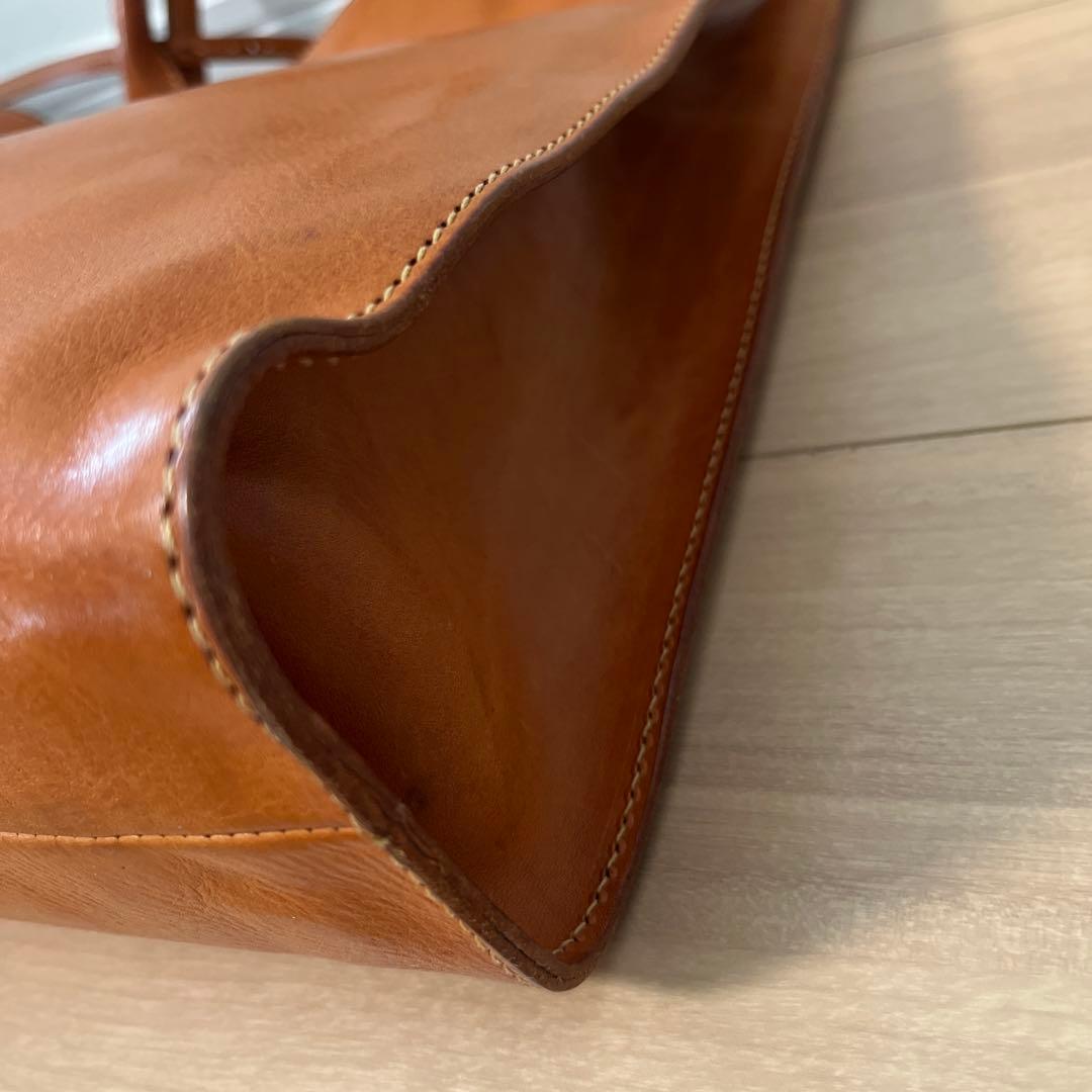 レザー トートバッグ ブラウン