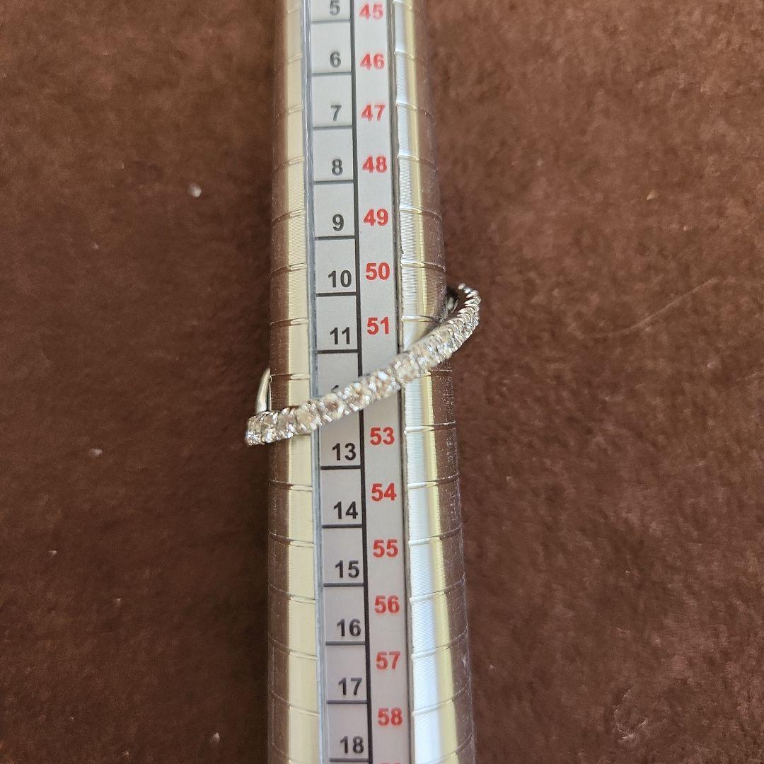 【美品】Shining K18WG ダイヤリング