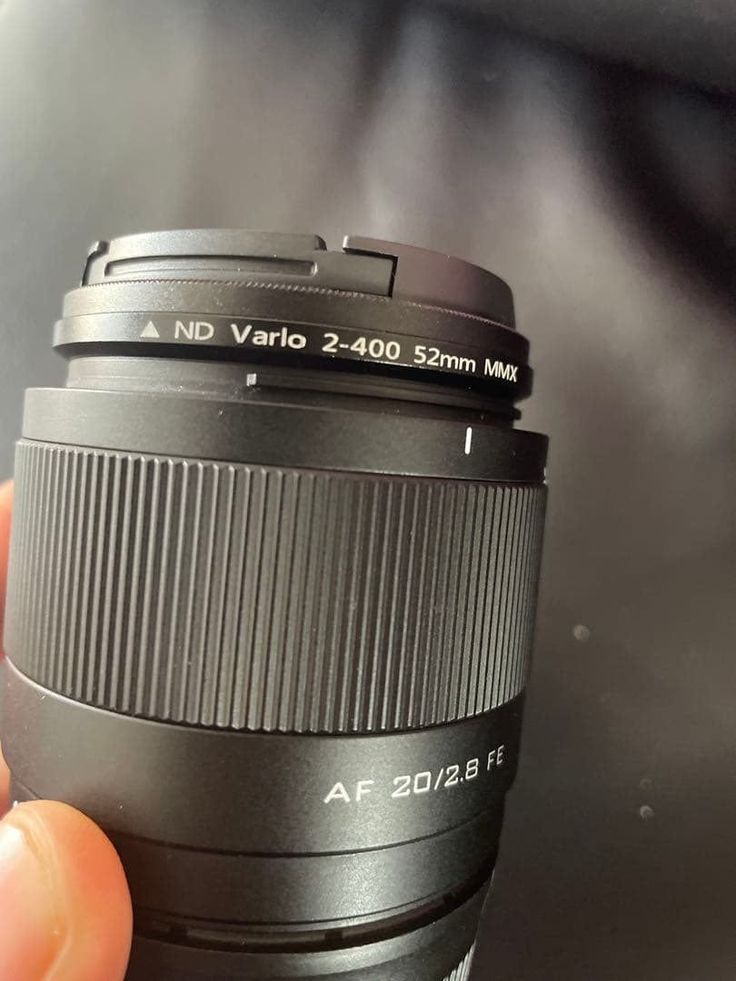 AF 20mm f/2.8 STMレンズ nd フィルター付き