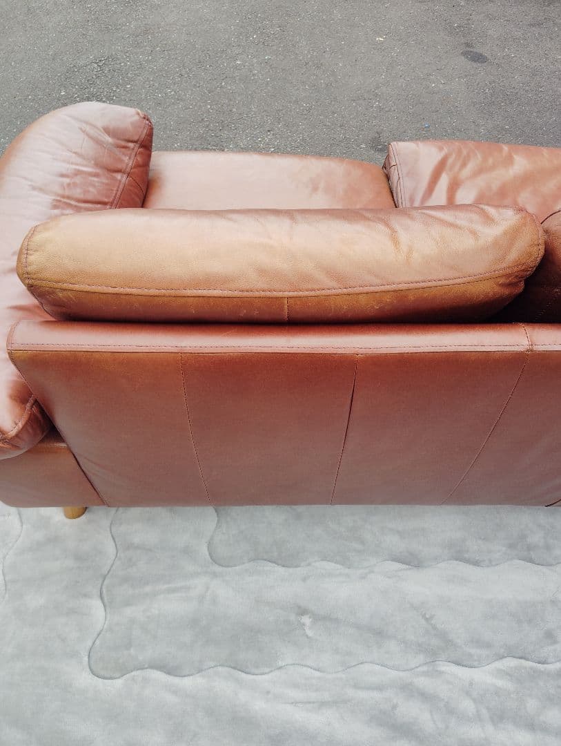 【専用 ひゃ様】⭐️2人掛けレザーソファー【定価22万円】