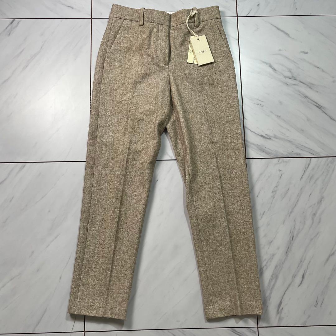 新品 CIRCOLO 1901 ストレッチ セットアップ ライトブラウン 40