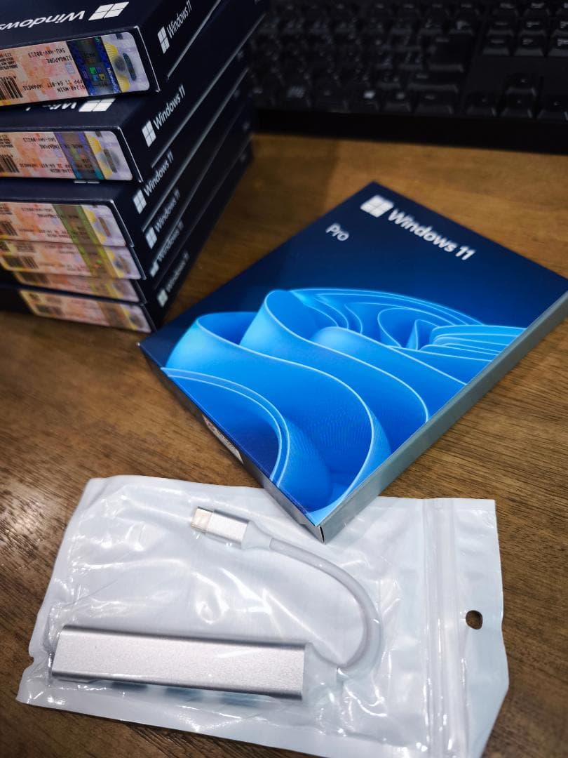 USB ハブ＋ Windows11 Pro 日本語版 パッケージ セット