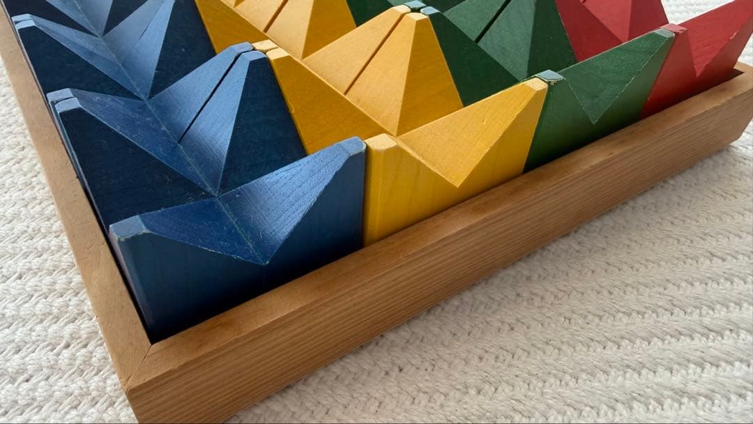 木箱付きnaef Naef Spiel ネフス社 ネフスピール 積み木 知育玩具