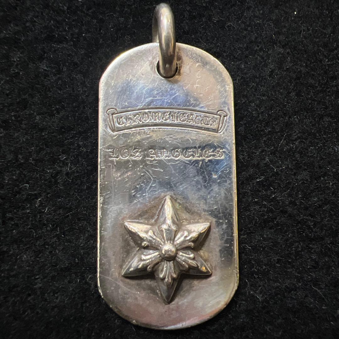 【値下】クロムハーツ　LA限定ドッグタグ　ペンダントトップ　シルバー925