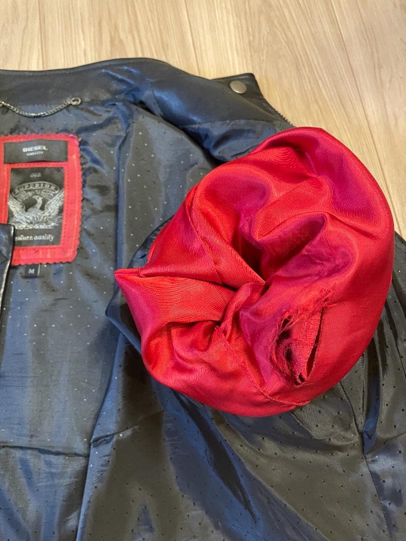 DIESEL TIMELESS ディーゼル　シングルレザーライダースジャケット