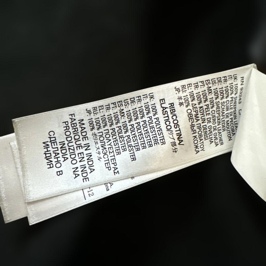 【DIESEL】 フード付きブラックレザージャケット パーカー サイズS 美品