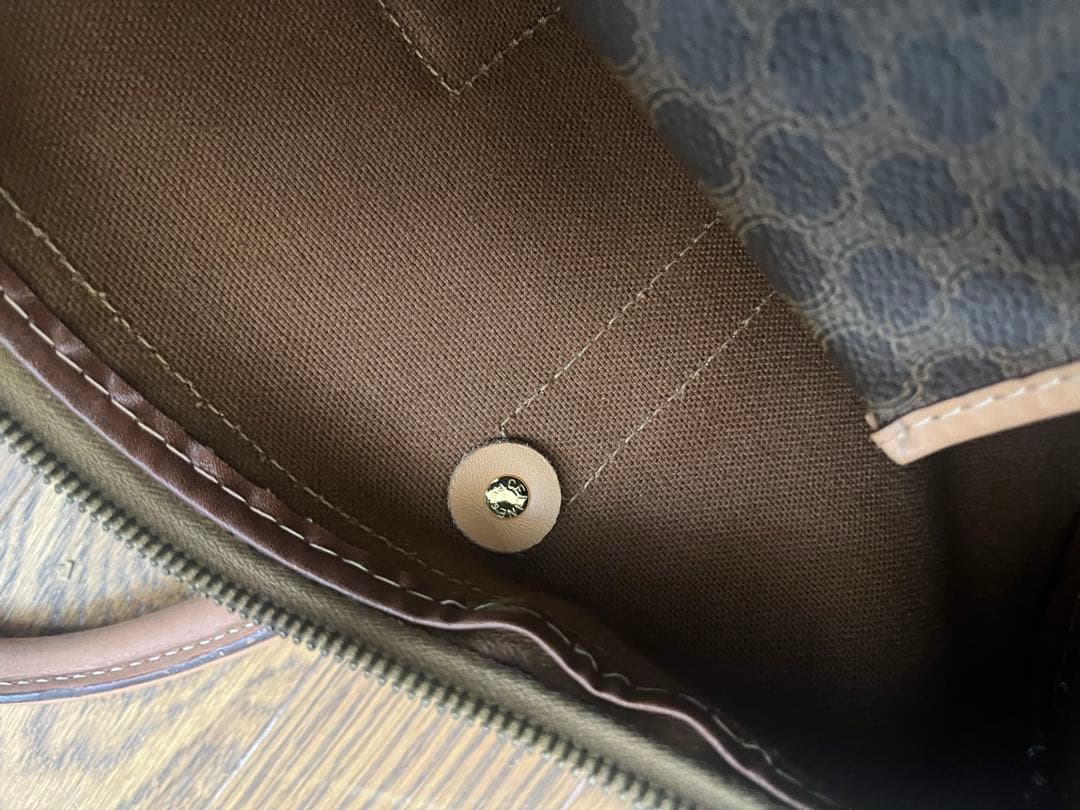 CELINE セリーヌ マカダム柄 ボストンバッグ