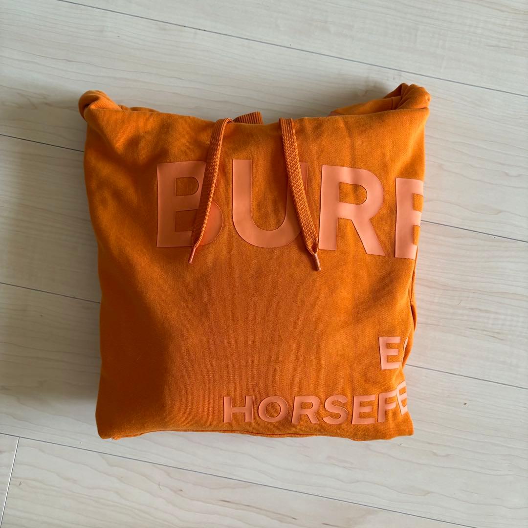 Burberry フード付きパーカー オレンジ