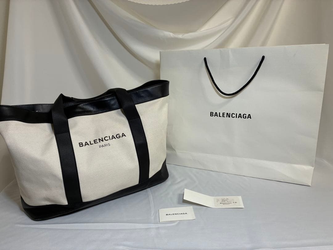 BALENCIAGA トートバッグ ホワイト/ブラック