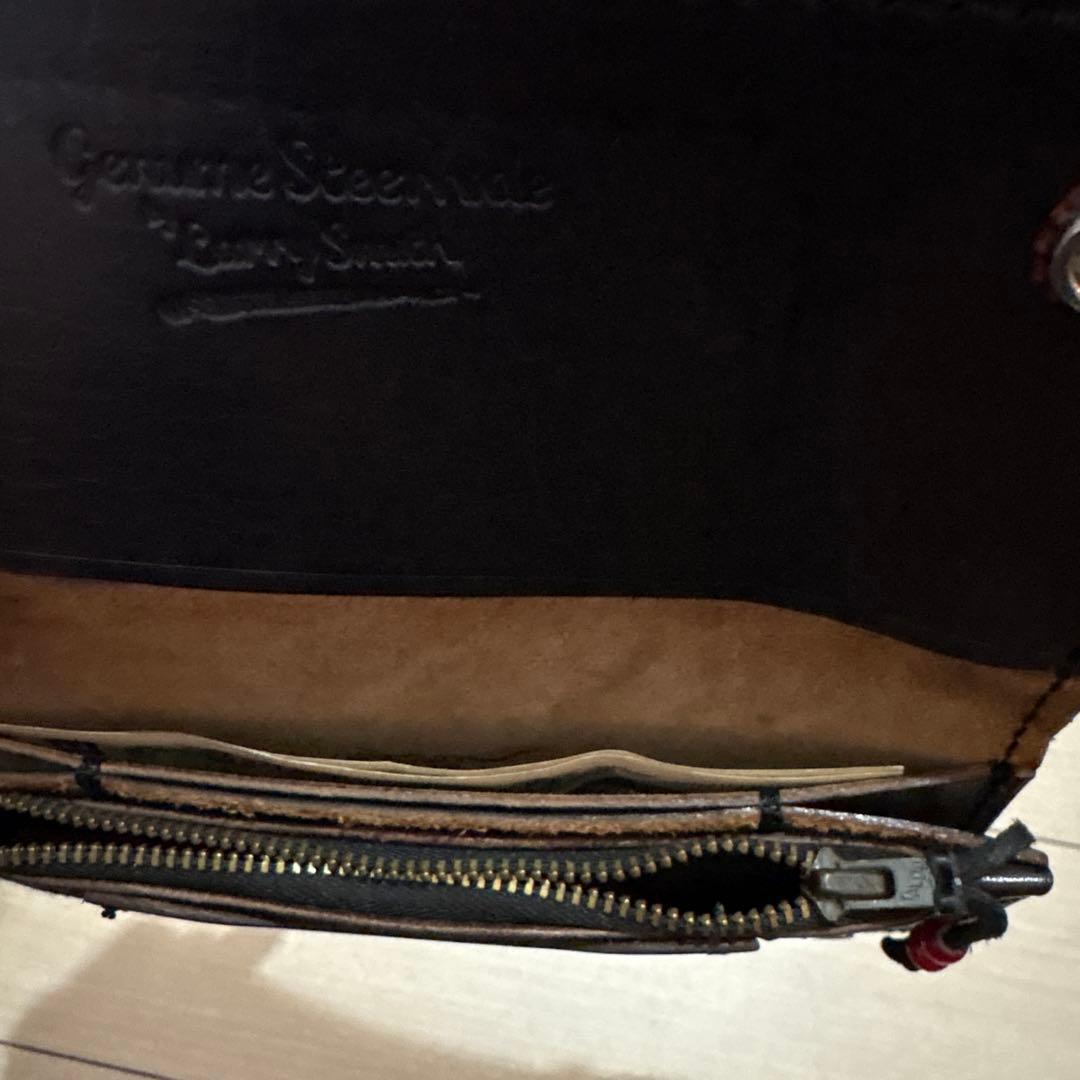 LARRY SMITH ブラック レザー 長財布