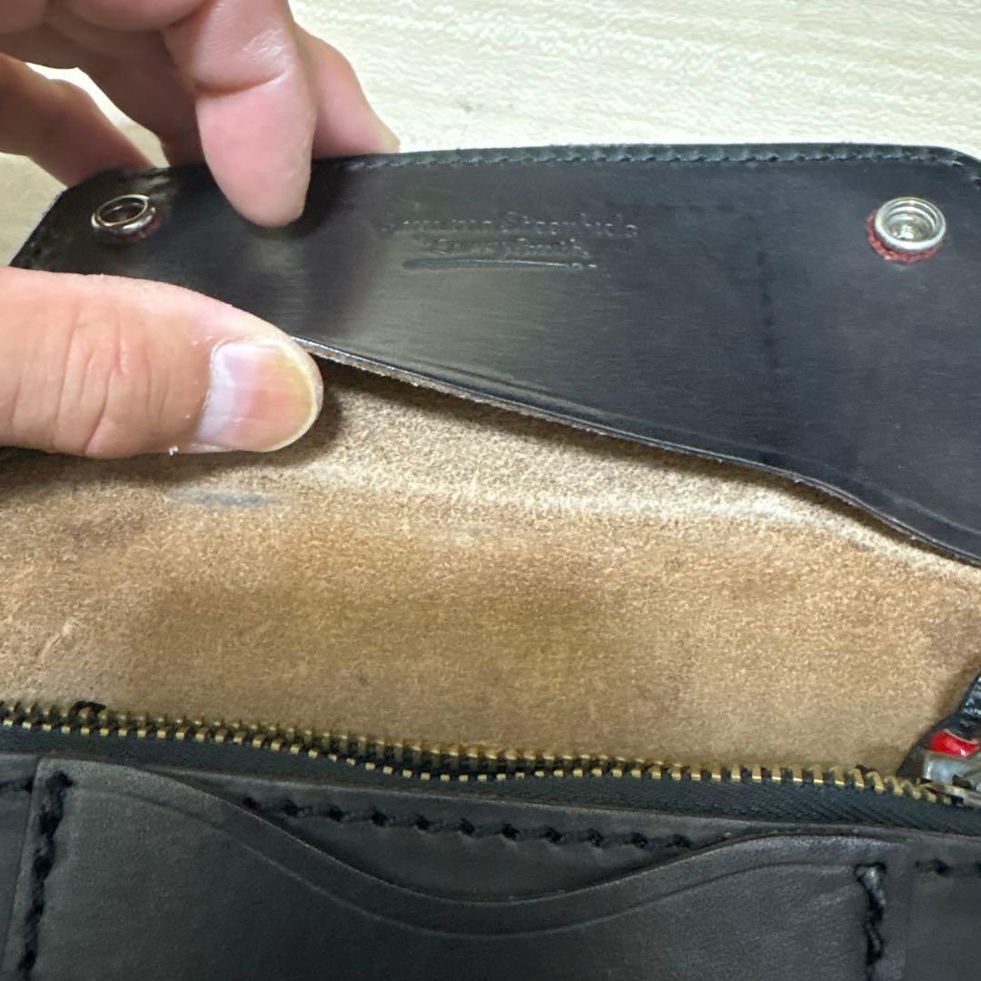 LARRY SMITH ブラック レザー 長財布