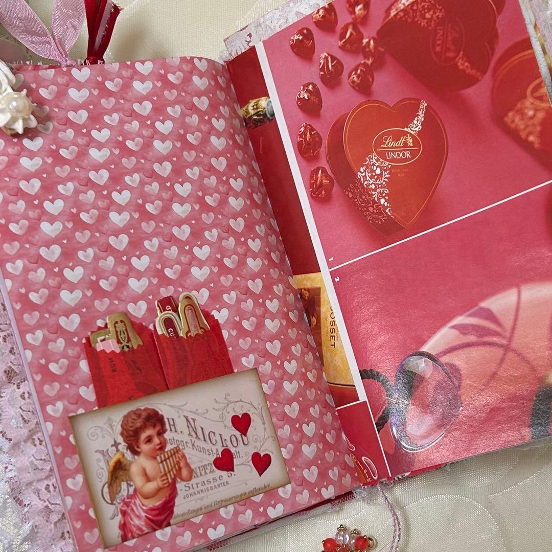 薔薇とレースのジャンクジャーナル・雑記帳　Happy Valentine!