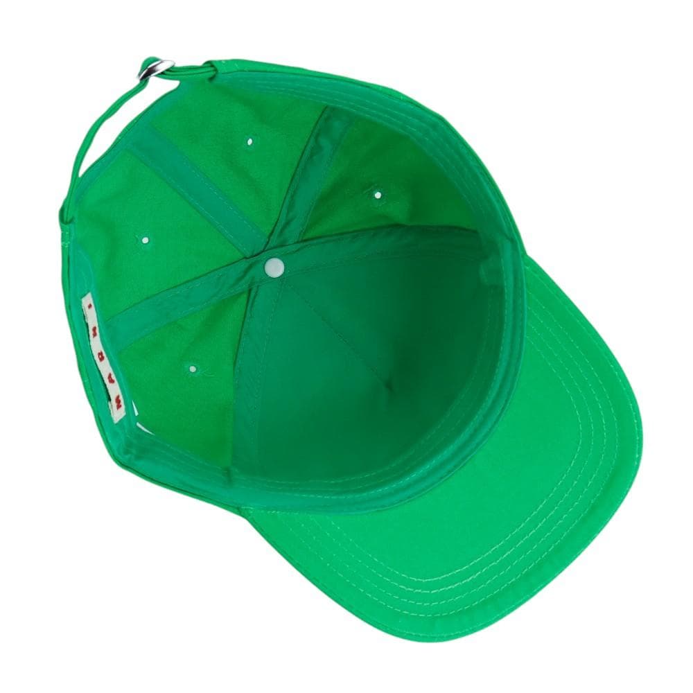 マルニ ベースボールキャップ グリーン マルニキッズ 大人も着用可能 コットン