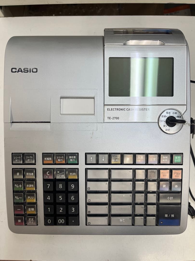 カシオ　電子レジスター　TE-2700
