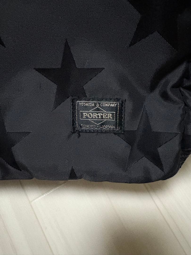 PORTER フラッグ 2WAYトートバッグ　星柄