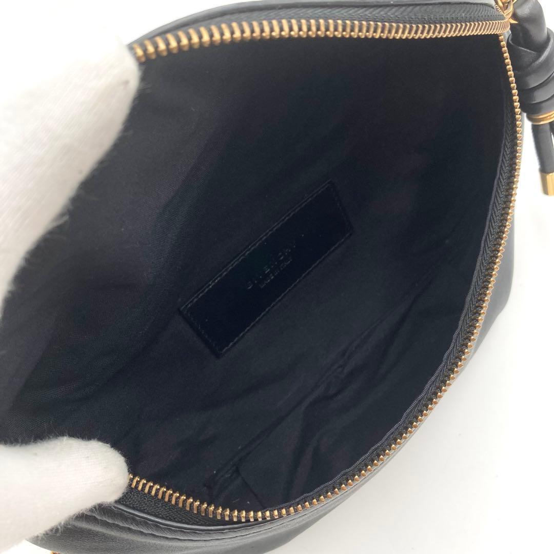 mai！超美品✨ GIVENCHY ウィップ ベルトバッグ 黒 チェーン