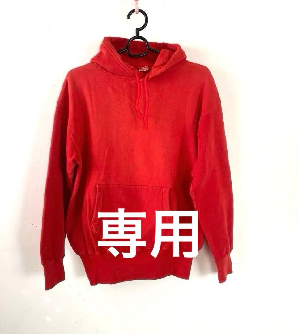 50s - 60s ヴィンテージ ピルグリム スウェットパーカー 赤【XL】