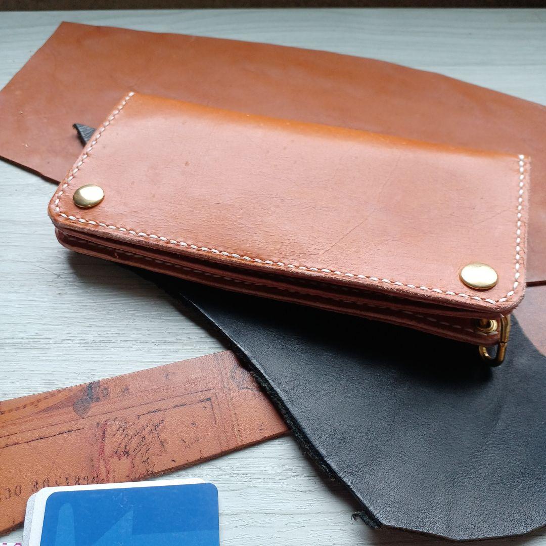 トラッカーウォレット　ロング　キャメル