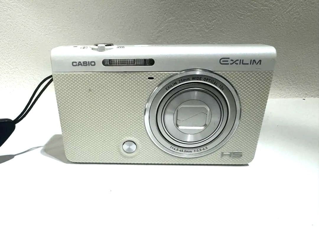 美品 CASIO EXILIM EX-ZR50 ホワイト デジタルカメラ
