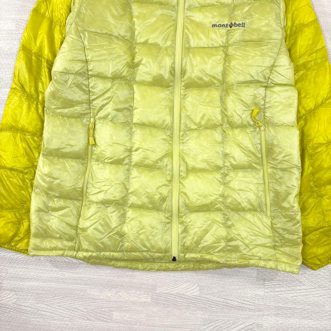 美品＊モンベル　スペリオダウンパーカ　イエロー　L　アウトドア　1101465