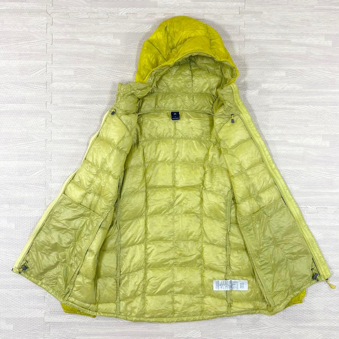 美品＊モンベル　スペリオダウンパーカ　イエロー　L　アウトドア　1101465