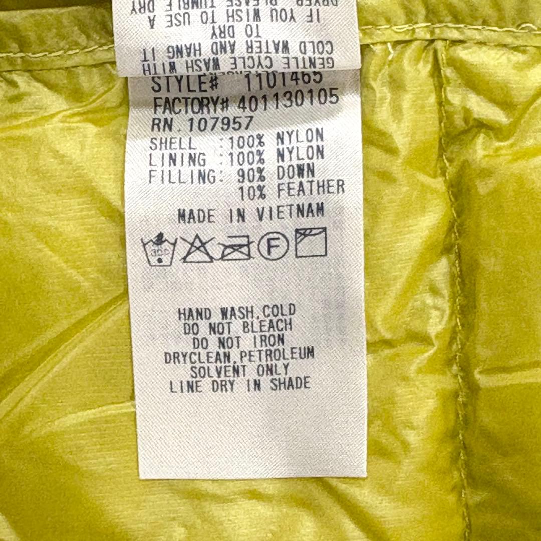 美品＊モンベル　スペリオダウンパーカ　イエロー　L　アウトドア　1101465