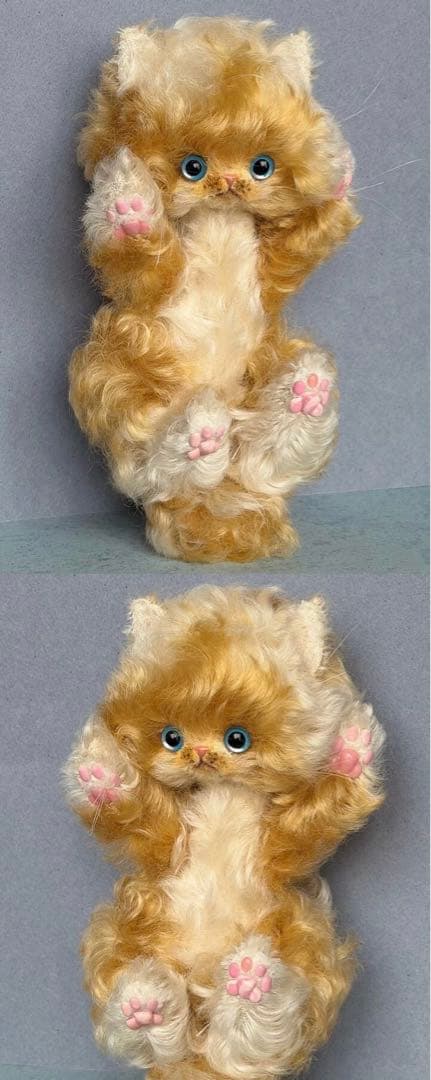 キャラメルシュガー仔猫 アーティストベア 海外作家様 ハンドメイド ぬいぐるみ