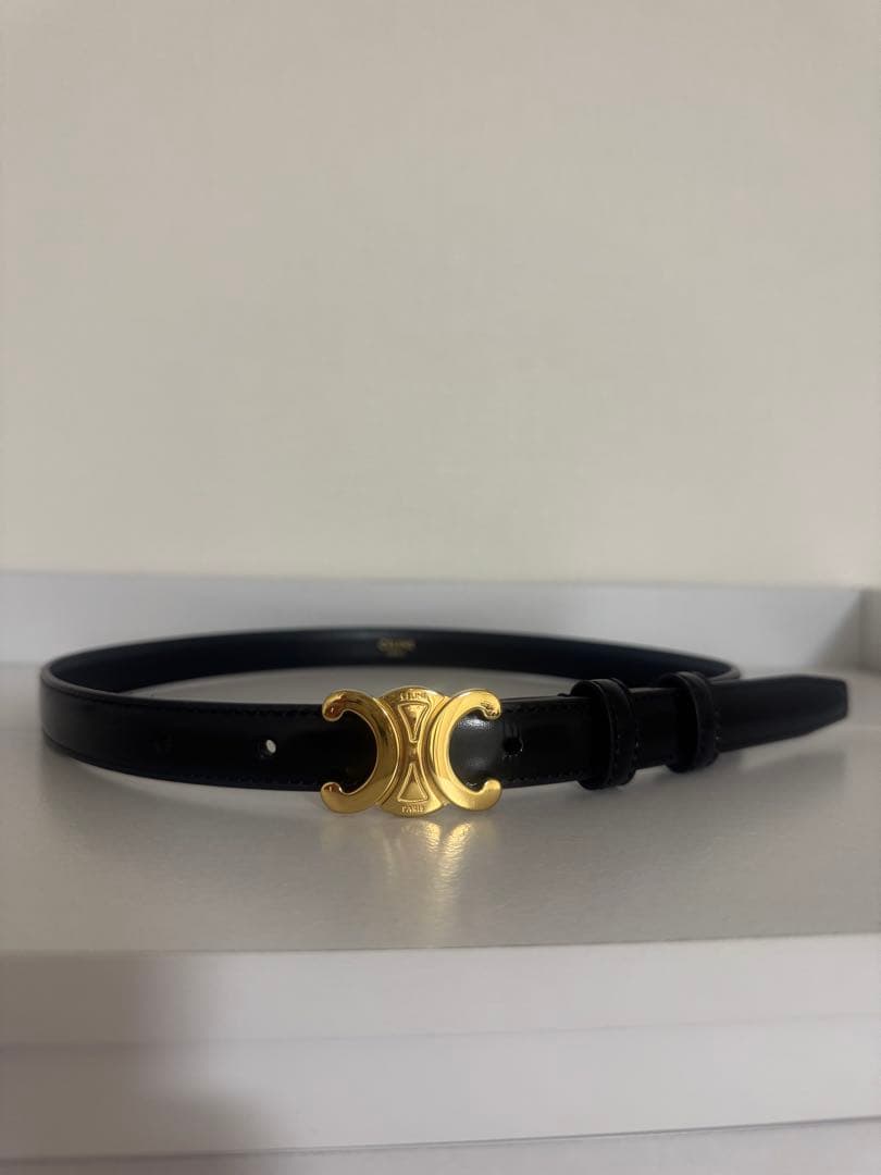 CELINE スモールトリオンフ ベルト / トリヨンレザー