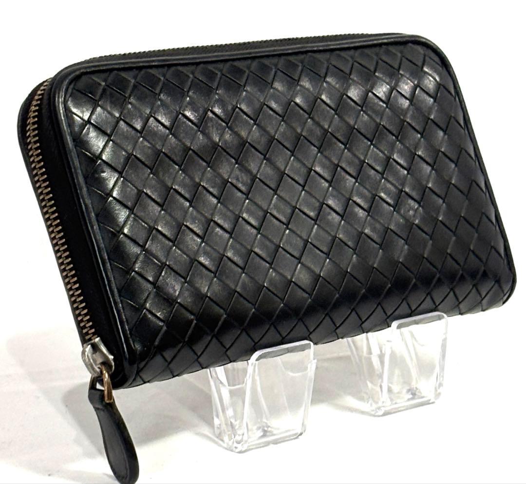 極美品BOTTEGA VENETAボッテガヴェネタイントレチャート袋付き