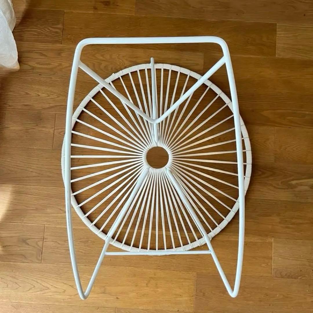 【正規品】アカプルコ ロッキングチェア　オールホワイト　メトロクス