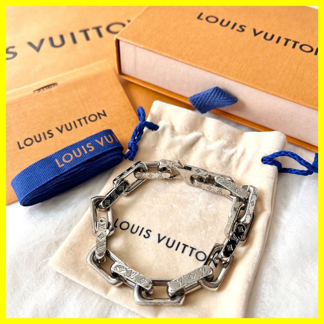 ルイヴィトン　モノグラム　ブレスレット　バングル M64224 コリエ　シルバー
