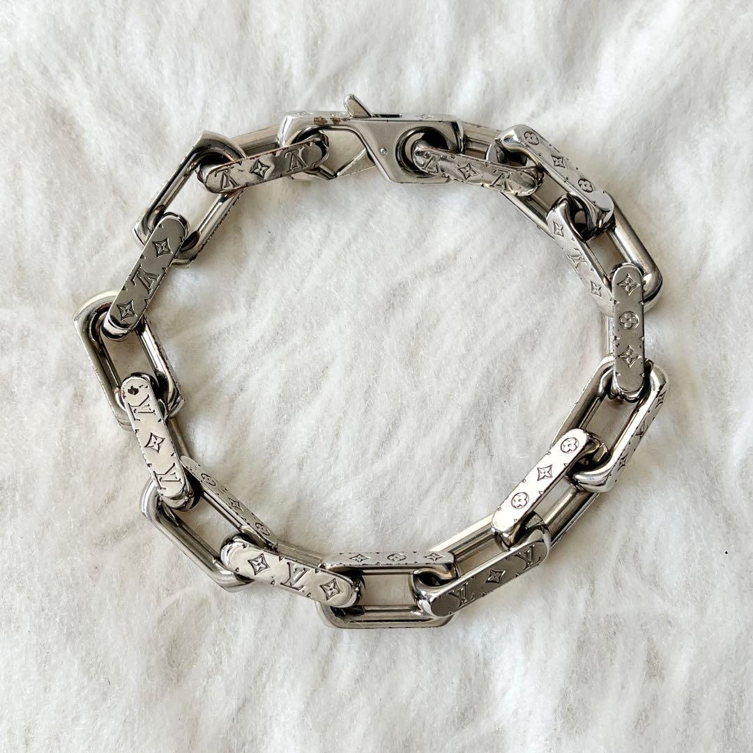 ルイヴィトン　モノグラム　ブレスレット　バングル M64224 コリエ　シルバー