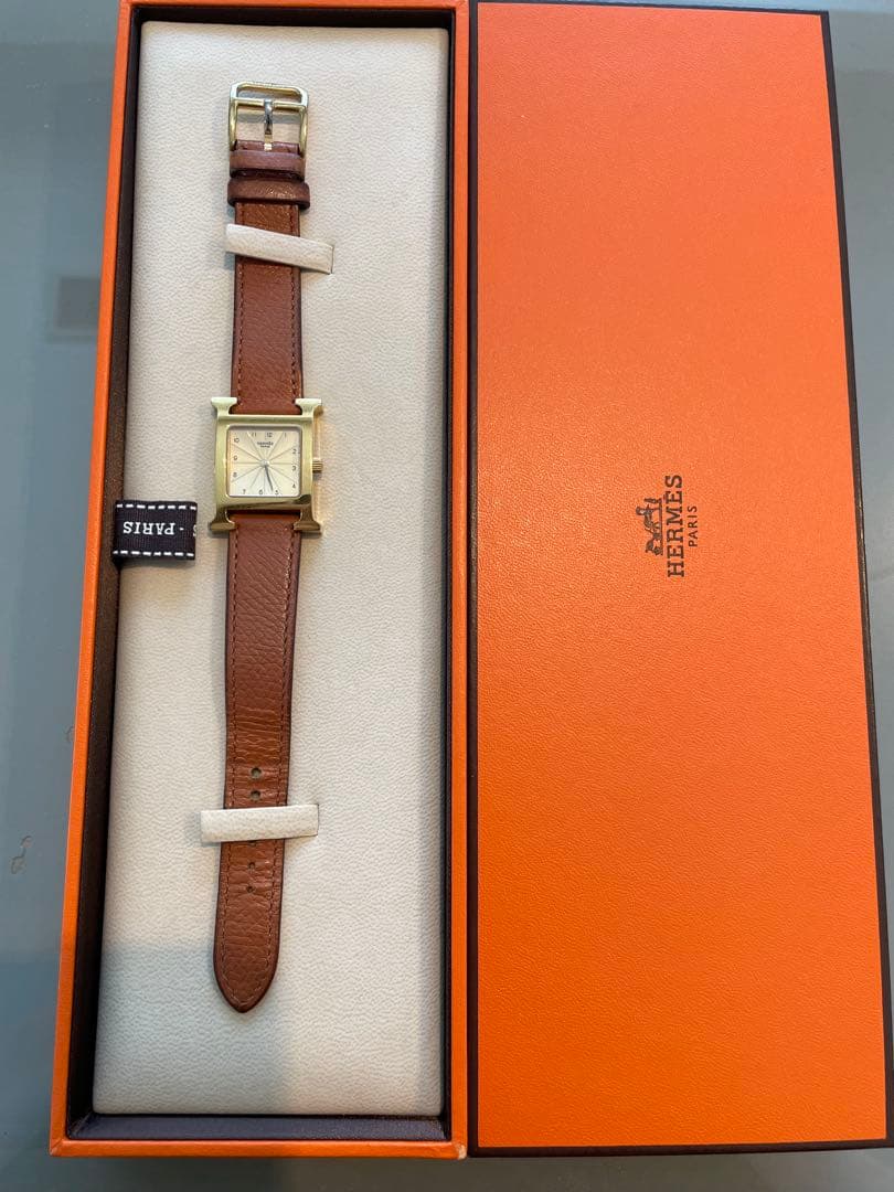 【専用】Ｈウォッチ ゴールド金具 革専用　ベルト レディース腕時計