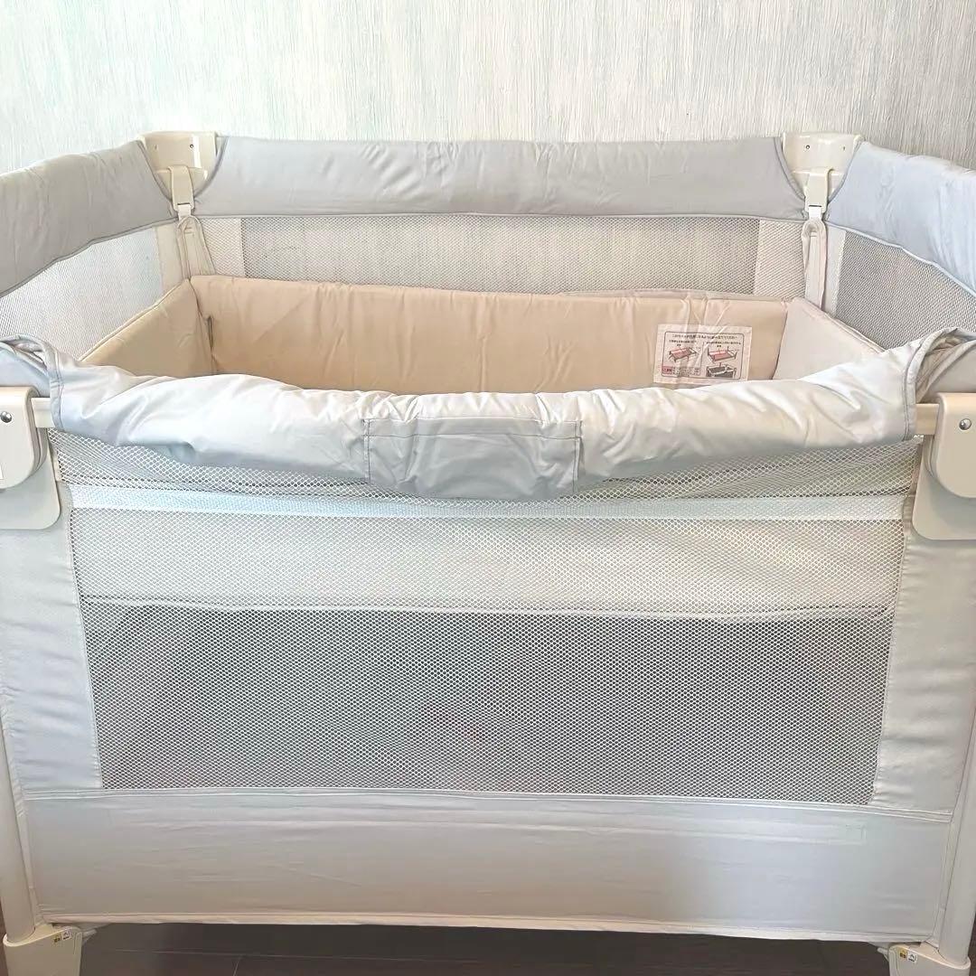 【出品5/7まで】【美品】アップリカ ベビーベッド ココネルエアー AB