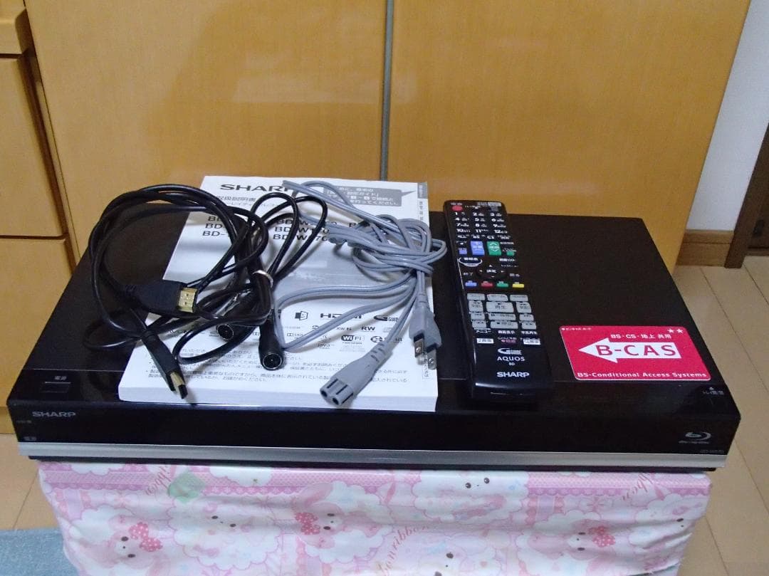 SHARアクオス ブルーレイレコーダーBD‐W570，整備点検済み