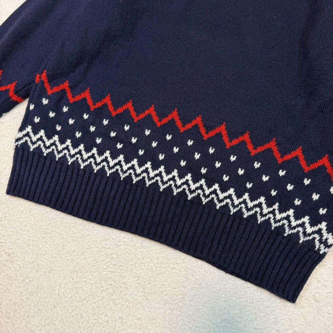 美品 ディズニーリゾート2023 リルリンリンセーター ミッキー M~L 紺