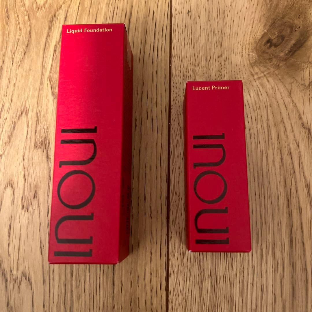 inoui リキッドファンデーション 02 & ルーセントプライマーセット