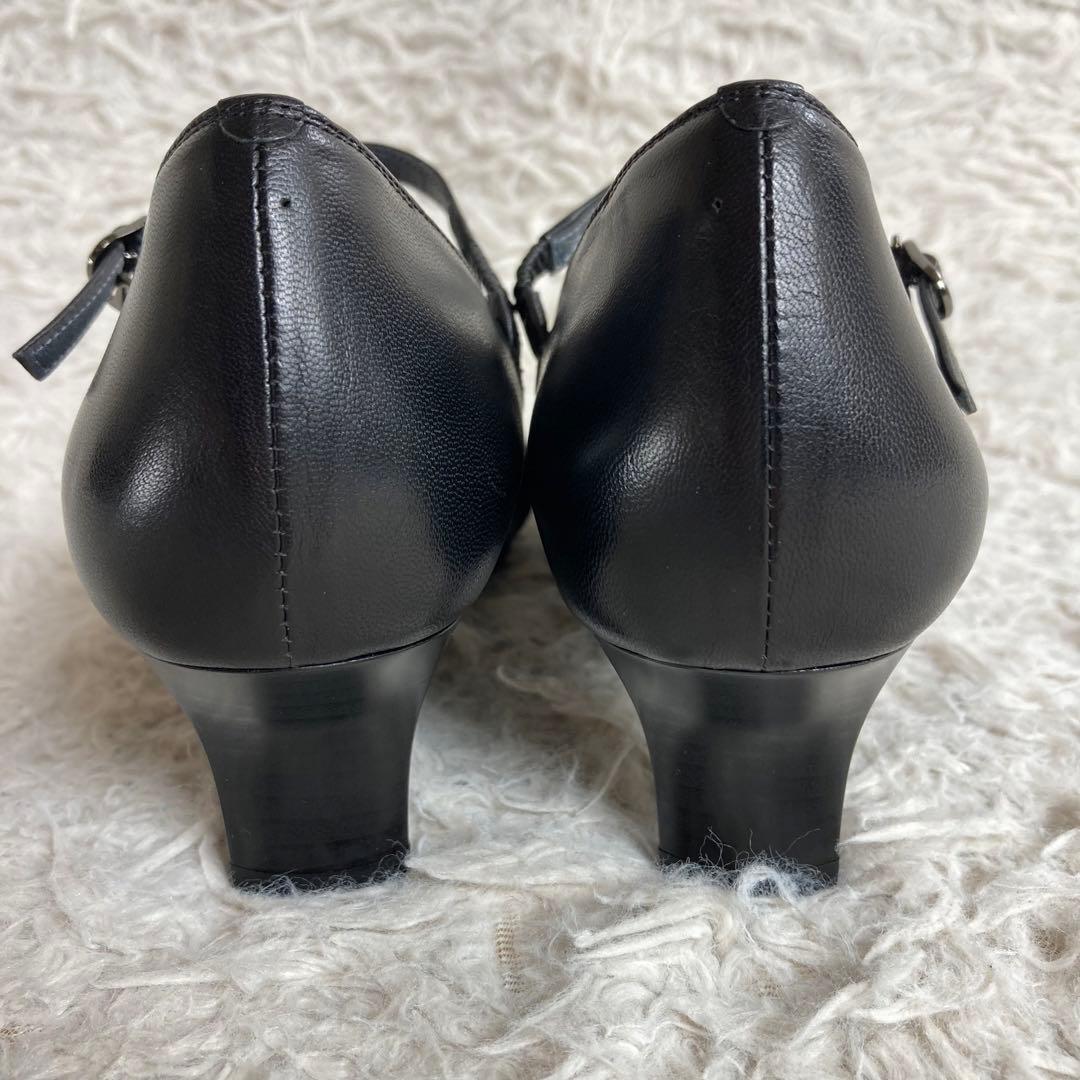 未使用品 pedala ペダラ ストラップ パンプス 23.0 EE 本革