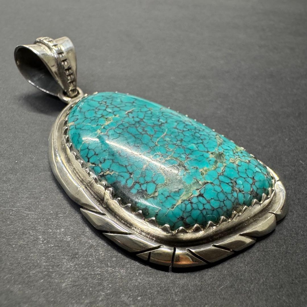 【80年代 巨大 ターコイズマウンテン】ネックレストップ