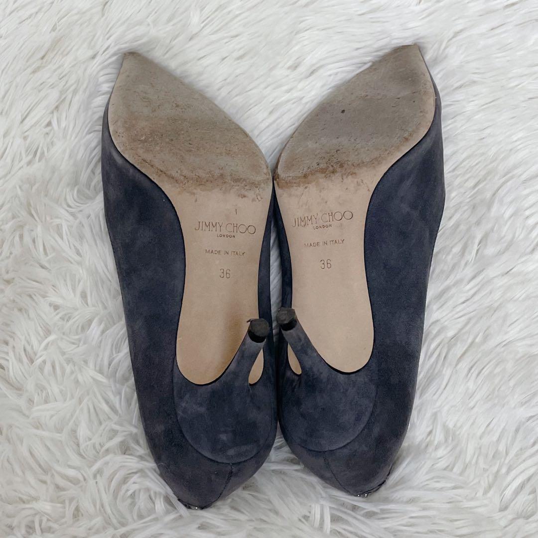 美品✨JIMMY CHOO ジミーチュウ パンプス 36 約23cm グレー