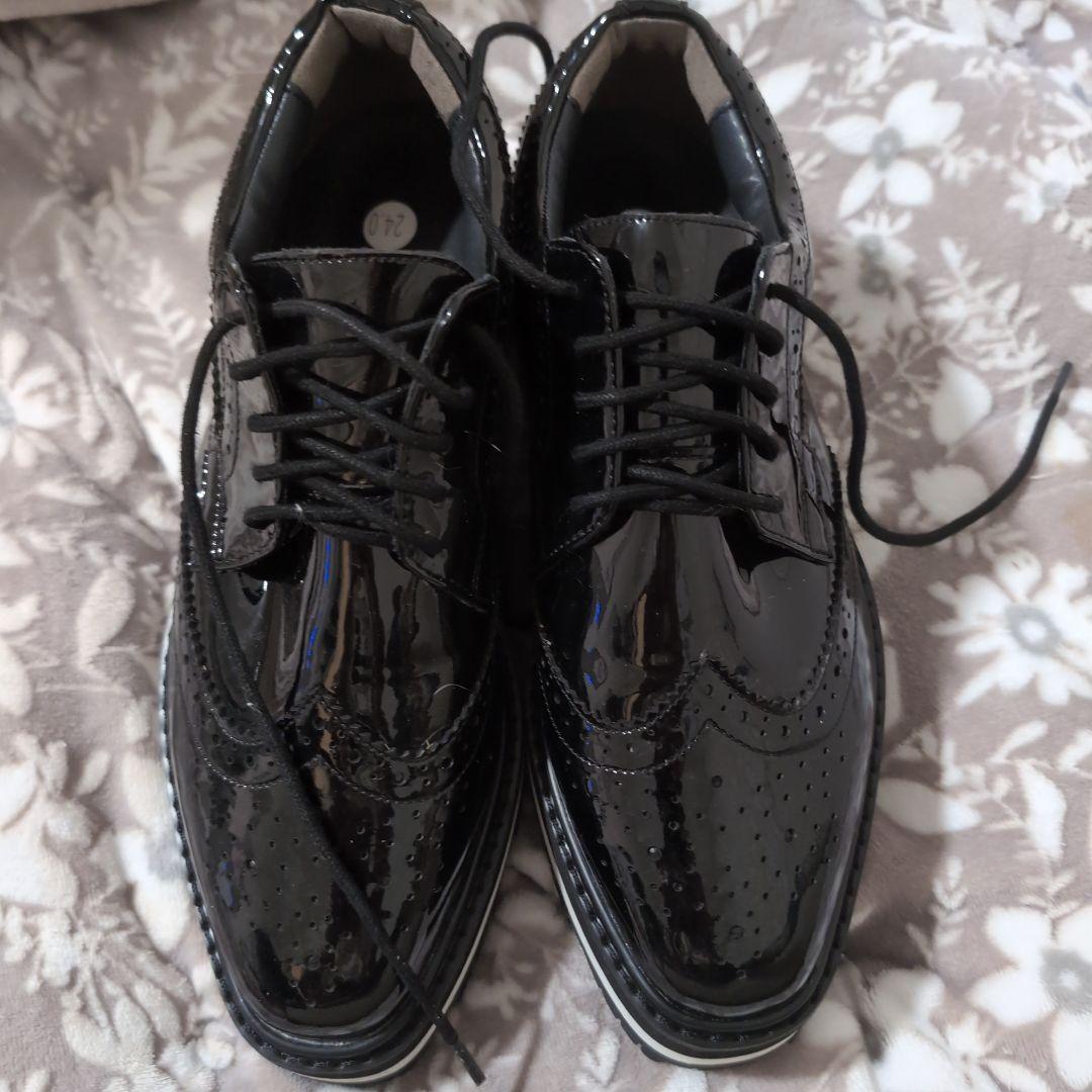 セントアンドリュース　レディースシューズ ブラック 24㌢