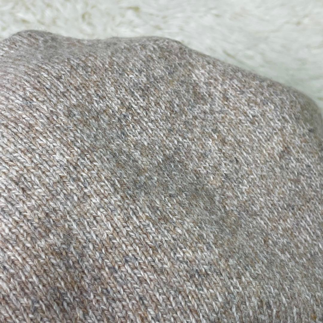 美品 セオリーリュクス ハイネックニット　ウールカシミヤ　スリット　グレージュ