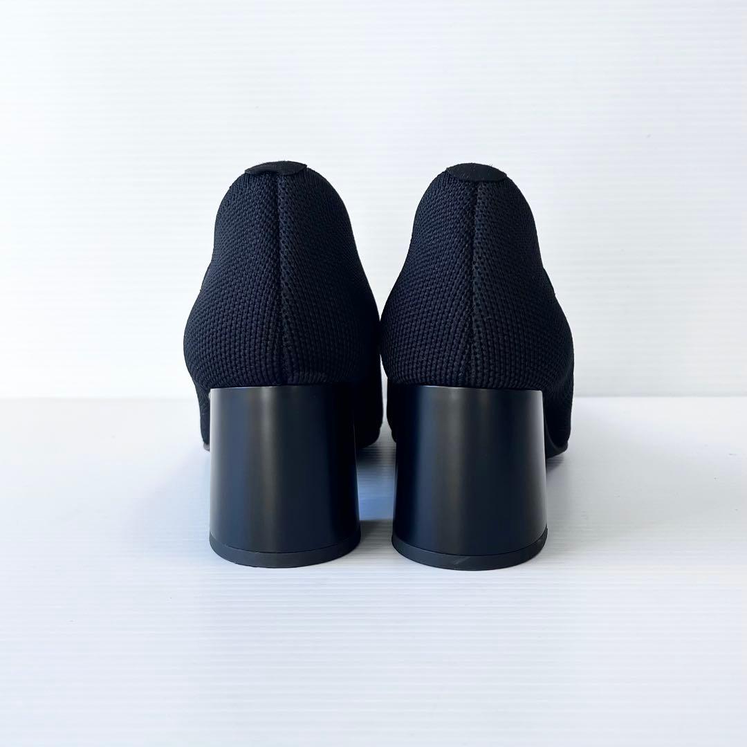 美品✨ VIVAIA ビバイア スクエアトゥ ヒール パンプス 黒 23.5