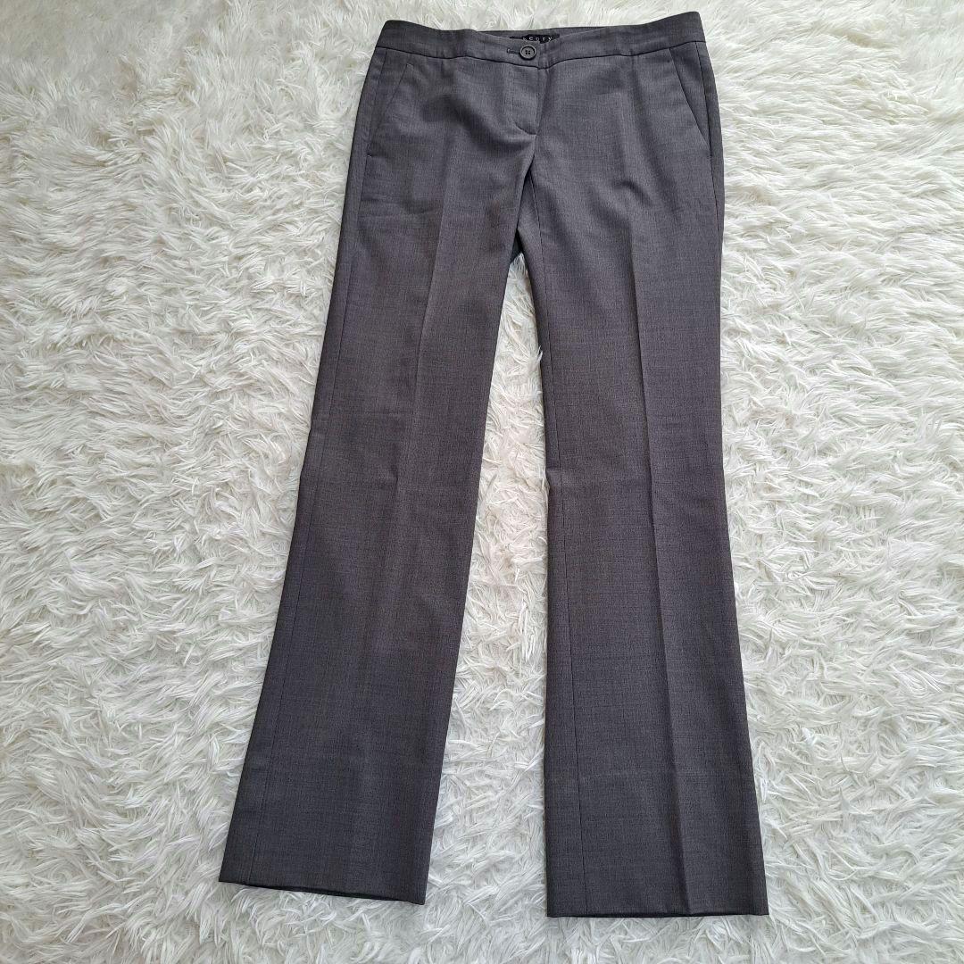 【美品】【Theory】３ピース　パンツスカート　セットアップ　スーツ　グレー