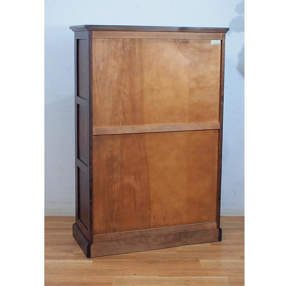 えぞ EZO 民芸書棚 本棚 ガラスキャビネット