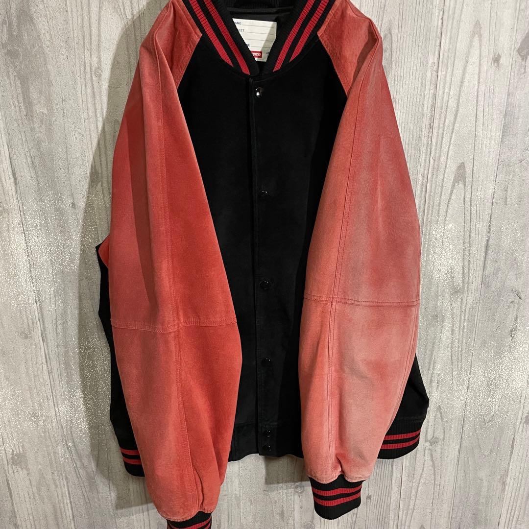 【希少モデル】シュプリーム　パイルアーチロゴ　スエード スタジャン　XL