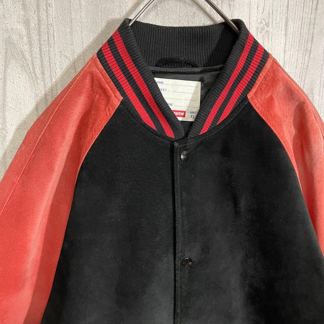 【希少モデル】シュプリーム　パイルアーチロゴ　スエード スタジャン　XL