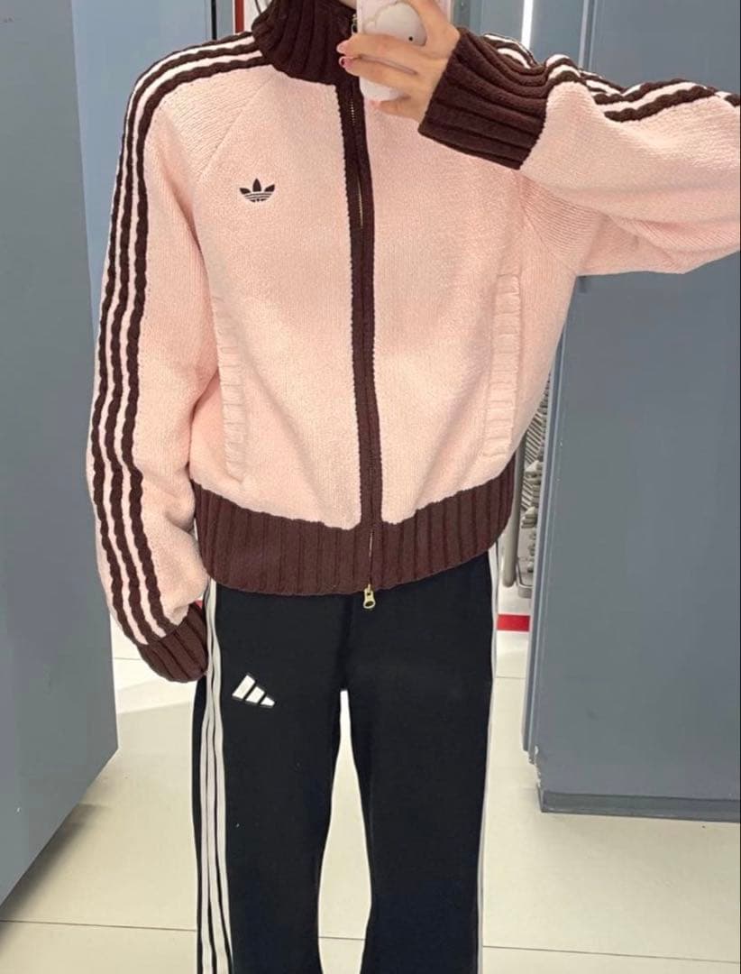 新品M Adidas W ニット トラックトップ ジャケット KV8867